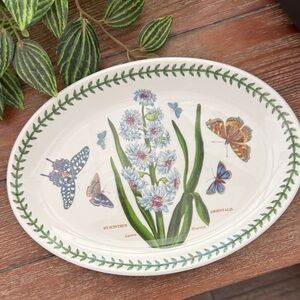 Portmeirion 10” Oval Steak Platter Botanic Garden